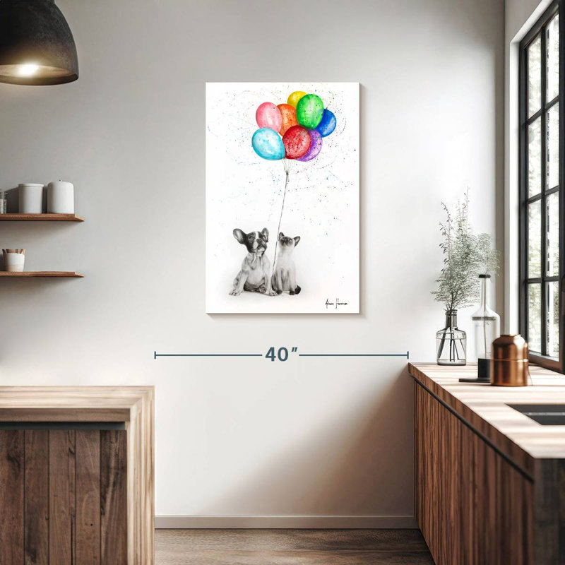 Les huit ballons, H 36 po x l 24 po
