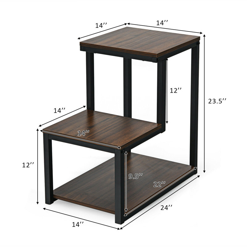 Table de bout avec rangement Seely