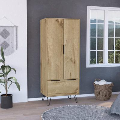 Armoire, chambre à coucher, chêne clair