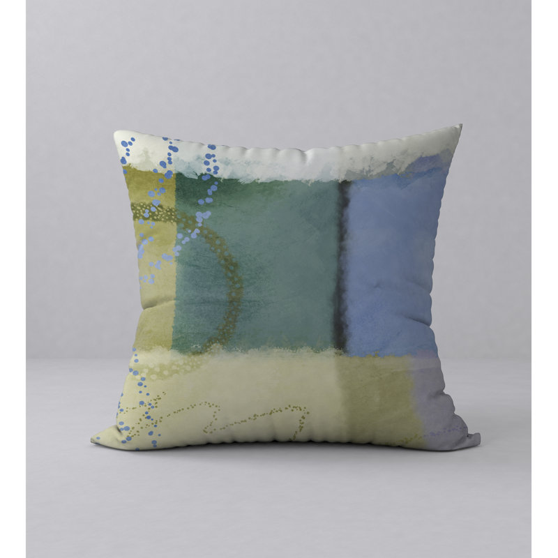 Abstract Throw Pillow, 24" H x 24" W