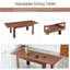 Table de salle à manger extensible avec finition en noyer