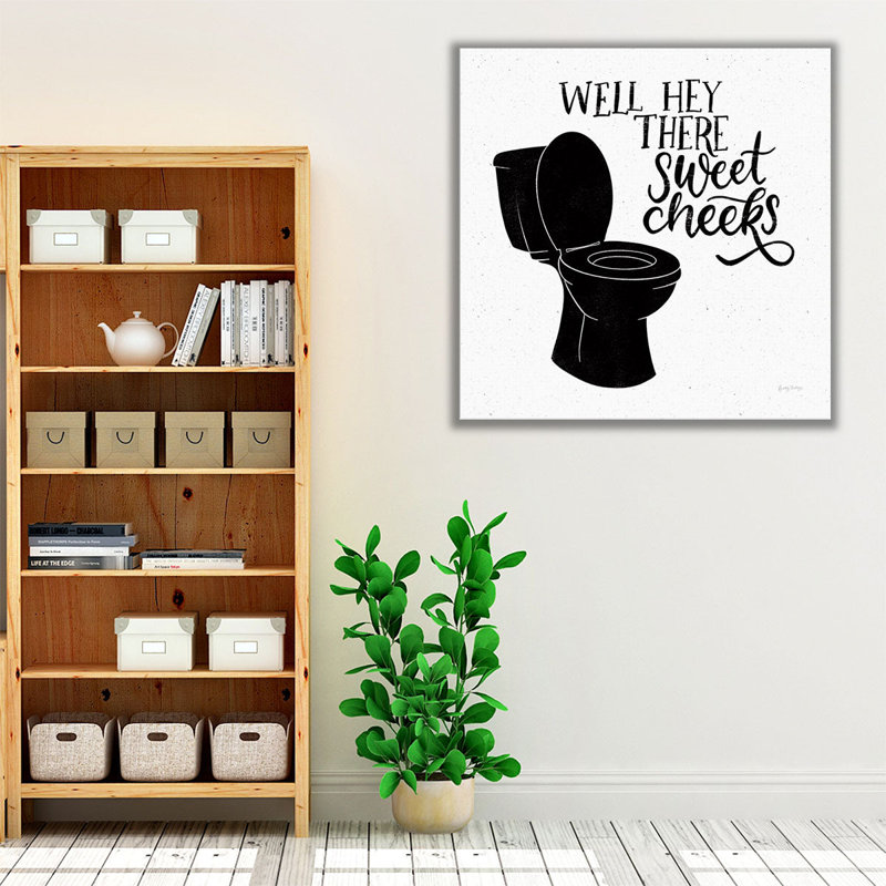 «Bathroom Puns III», impression sur toile, H 30 po x l 30 po
