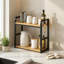 2-Tier Spice Rack Kitchen Countertop Organizer Shelf