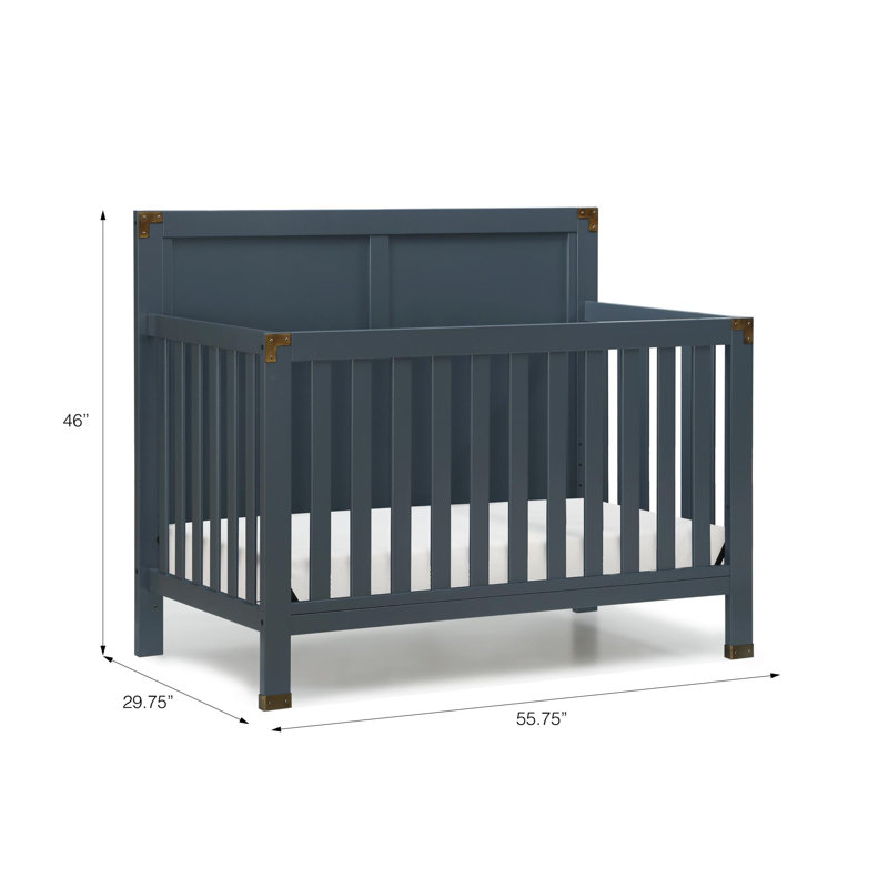 Lit de bébé convertible 5-en-1 Hubble, Bleu graphite