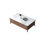 Ash Wood Coffee Table with Rock Plate Desktop