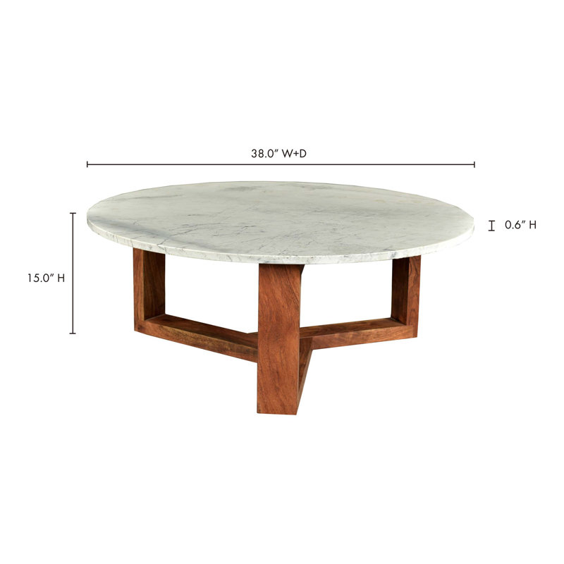 Table basse avec plateau en marbre Satwaria