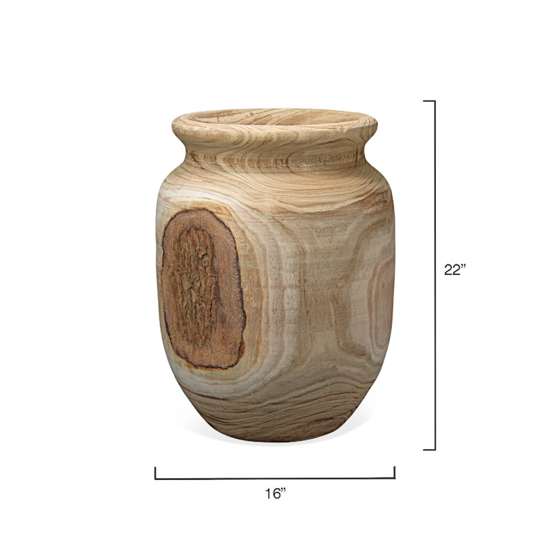 Handmade Wood Table Vase