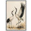 «Dancing Red-Crowned Cranes Nature Scene», reproduction d'art sur toile encadrée-120783883-120783887