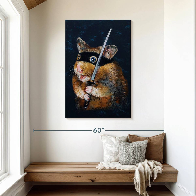 Brampt Ninja Hamster, 45" H x 30" W