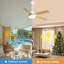 Ventilateur de plafond d'intérieur moderne de 52 pouces avec moteur à courant continu réversible à 5 vitesses et 5 lumières à DEL à intensité variable-1761019869-1761019867-1761019864