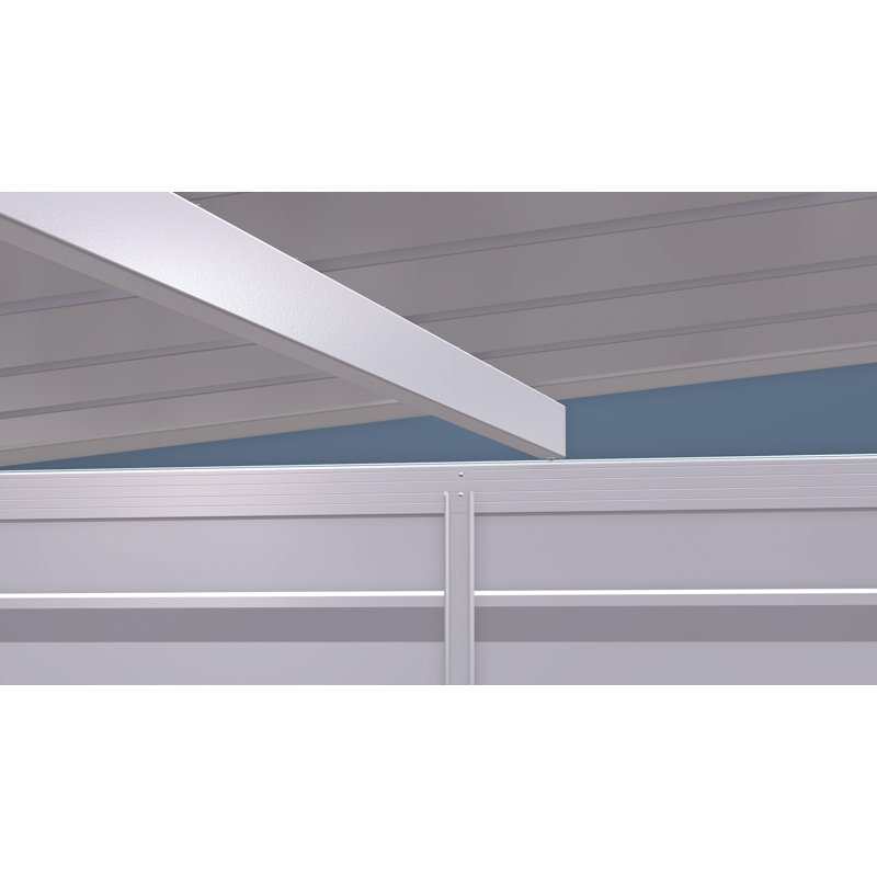 Remise de rangement en acier Select, 6 x 4, bleu gris, Bleu gris
