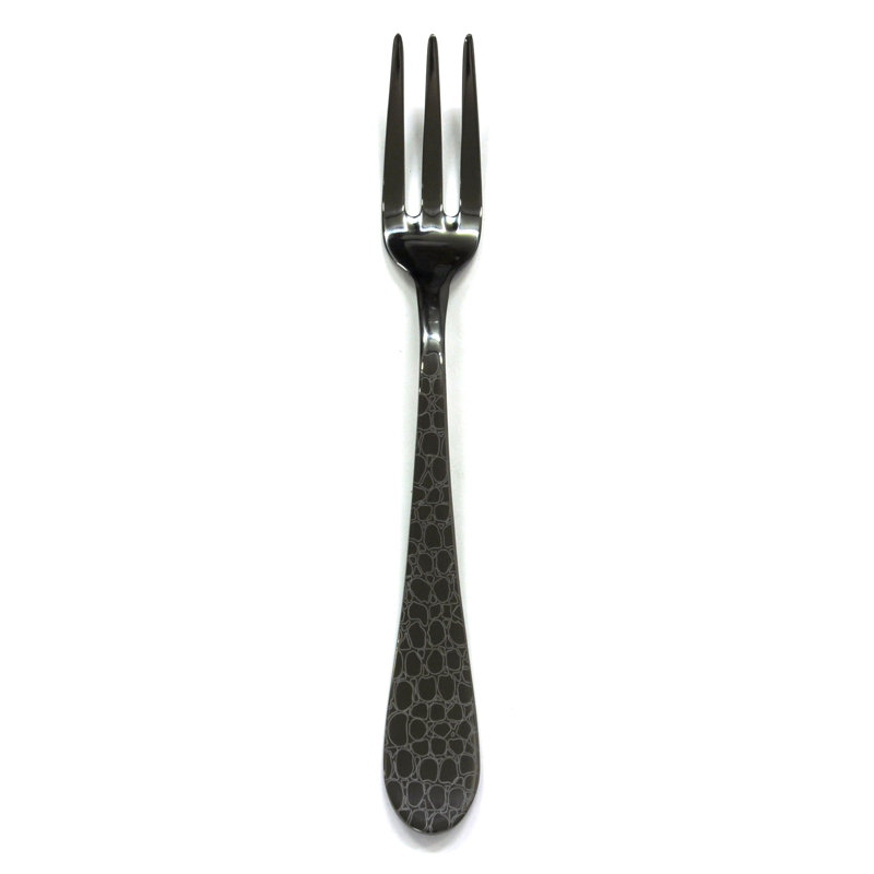 Coccodrillo Serving Fork - 48 Pieces, Oro-nero