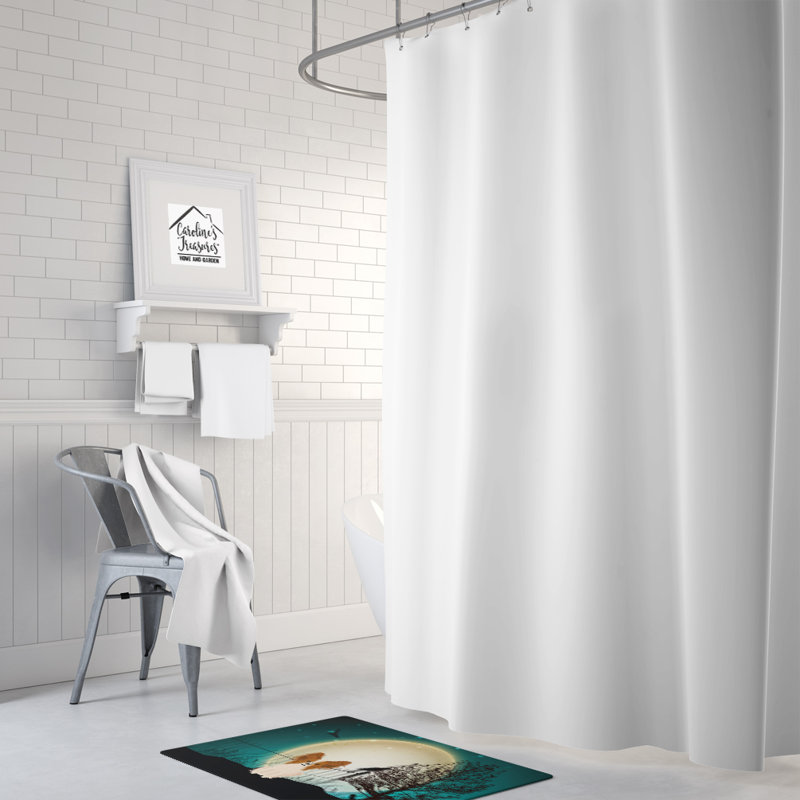 Tapis pour salle de bain Dorismond, Rouge / blanc