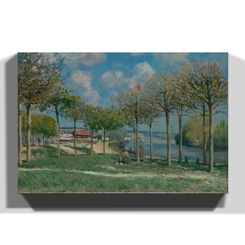 Alfred Sisley - Wrapped Canvas Painting, 70cm H x 100cm W