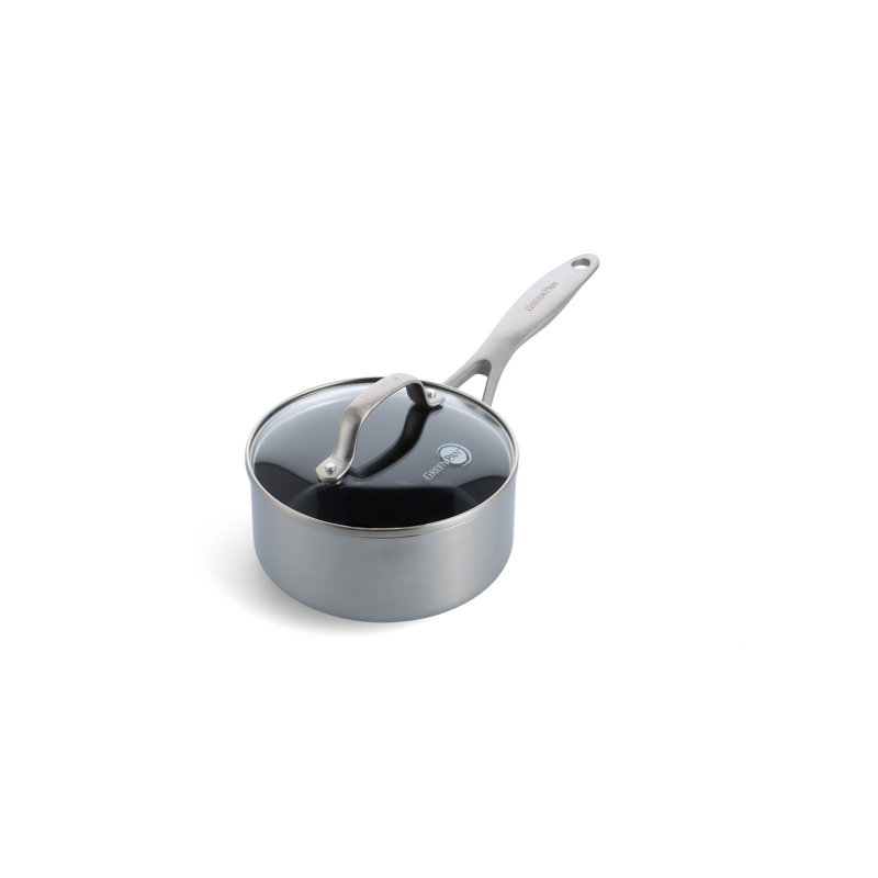 Greenpan Geneva 3 Piece Set. 16cm Saucepan, 20cm/3.11l Casserole, 24cm/4.78l Casserole