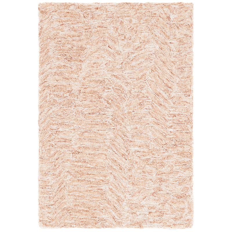 Tapis en laine et coton touffeté à la main Wendelina, Tapis de couloir 2 pi 3 po x 8 pi
