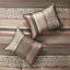 Ensemble d'édredon réversible 7 pièces Princ King Red Jacquard Princeton-427953238-427953237