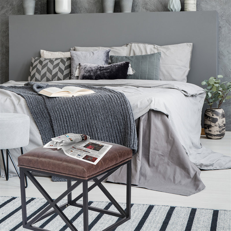 Wahneta Faux Leather Upholstered Bench