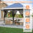 13x13FT Pop-Up Gazebo with Mosquito Netting, Waterproof UV50+ Outdoor Canopy Tent, Adjustable Height Patio Pergola-126088833-126231952