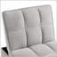 Canapé-lit simple capitonné avec dossier réglable et coussins, méridienne convertible pour une utilisation polyvalente