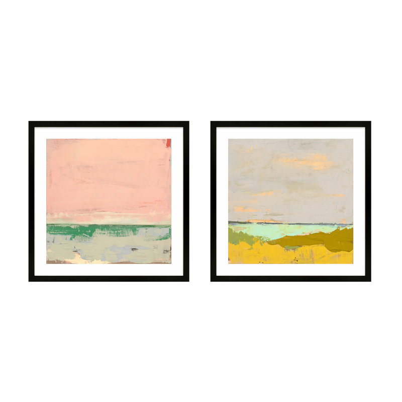 Provenve 1 & 2 par Andrea Stokes - impression de cadre photo simple 2 pièces, H 16 po x l 16 po x P 1,25 po