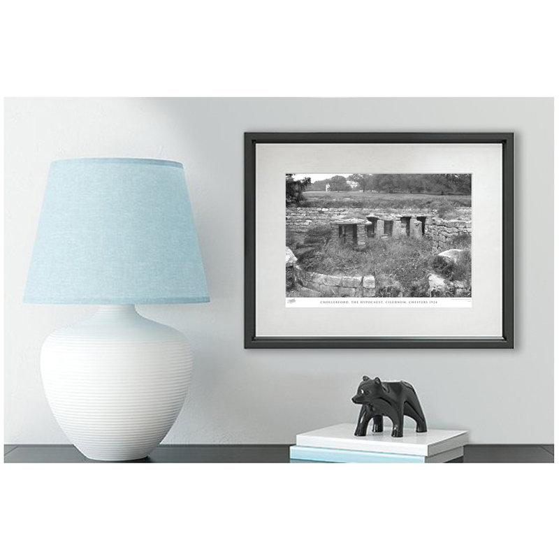 Chollerford, The Hypocaust, Cilurnum, Chesters 1924 - Single Picture Frame Print, 28cm H x 36cm W x 2.3cm D
