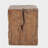 Amira Outdoor And Indoor Stump Shape MGO Side Table, Brown Finish