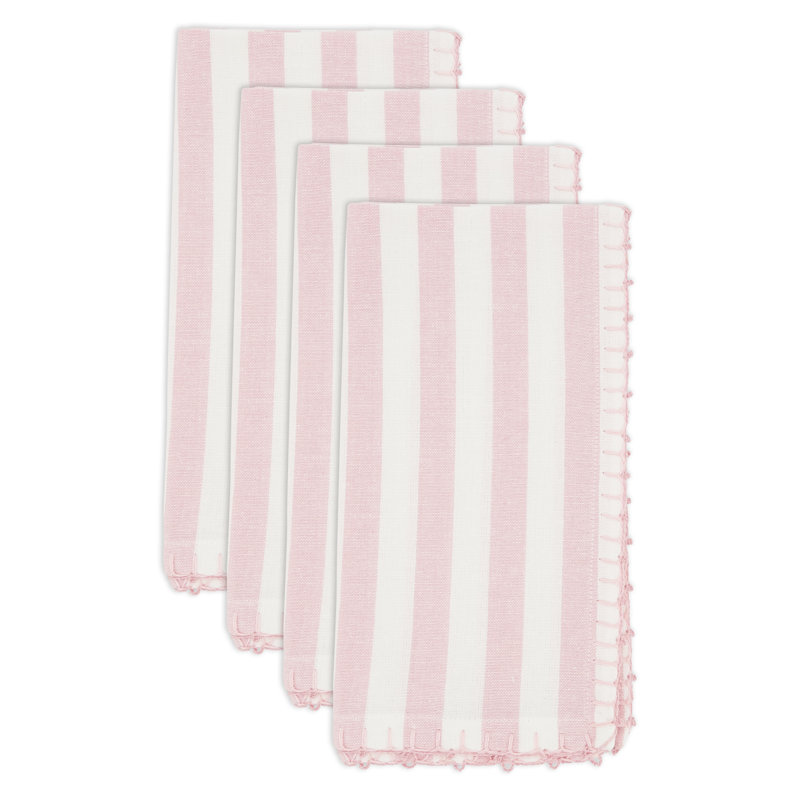 Serviette Oxford 100% coton, Rose