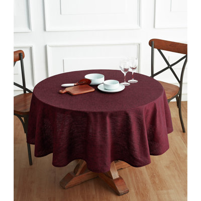100% Pure Linen Round Tablecloth - Athena