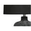 Lighting, lampe de table, h 24 po, céramique noire, abat-jour noir, contemporain