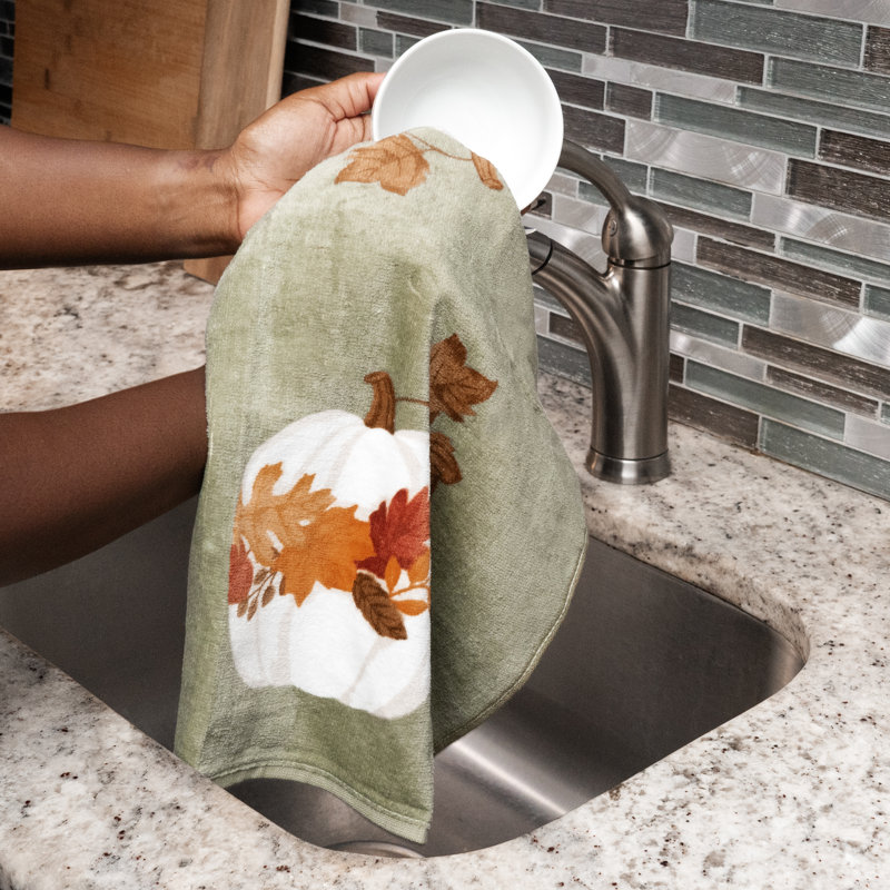 Harvest Cotton Floral Tea Towel Kitchen Towel