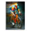  «Cycling Legend» par Ann Klee, art mural en verre acrylique, 16 po x 24 po