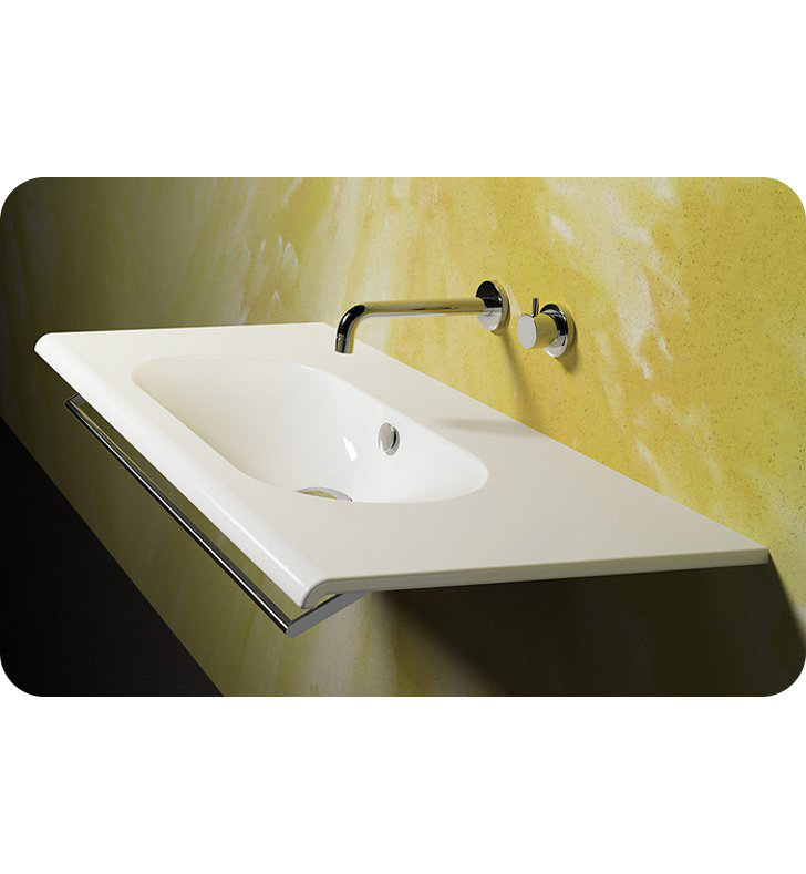 Sfera 39.37'' L Bathroom Sink, 0-Hole