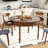 47.24'' Farmhouse Round Dining Table With Drawer-1613905076