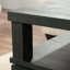 Table basse, finition noire