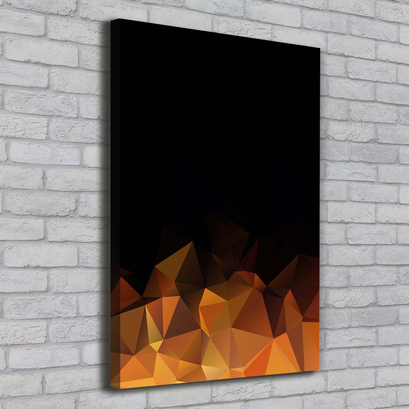 Abstraction Triangles - Wrapped Canvas Print