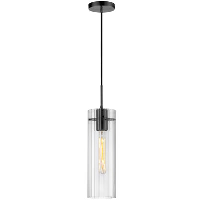 Luminaire suspendu cylindrique à 1 lumière Breckynn
