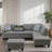 3-piece Linen Sectional Sofa-2007906074-2007906072