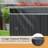 Waterproof Metal Storage Shed - Lockable Door & Side Window for Garden/Patio (Gray)-109510529
