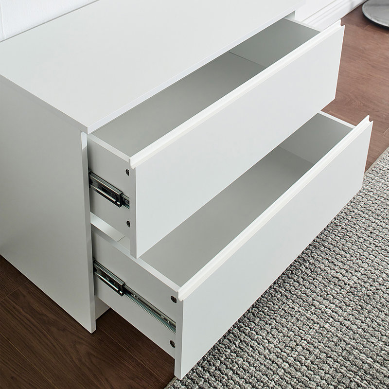 Système de garde-robe autoportant en bois, Blanc