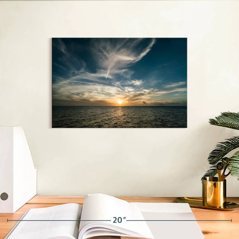 Gillard Curacao Beach, paysage, H 8 po x l 12 po