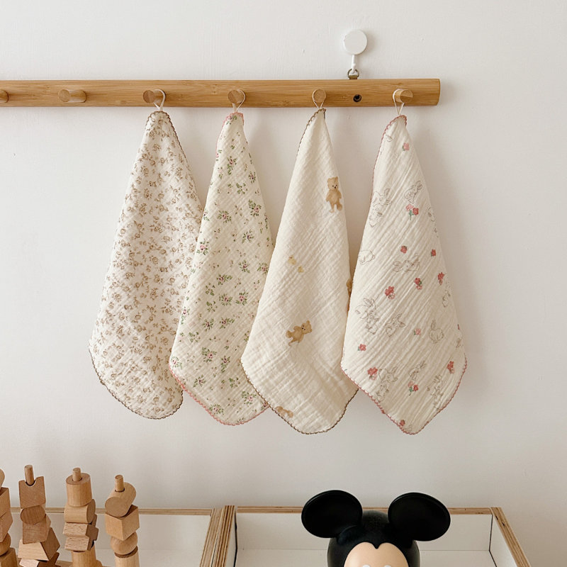 Chiffons de nettoyage / serviettes de cuisine très absorbants à motif floral