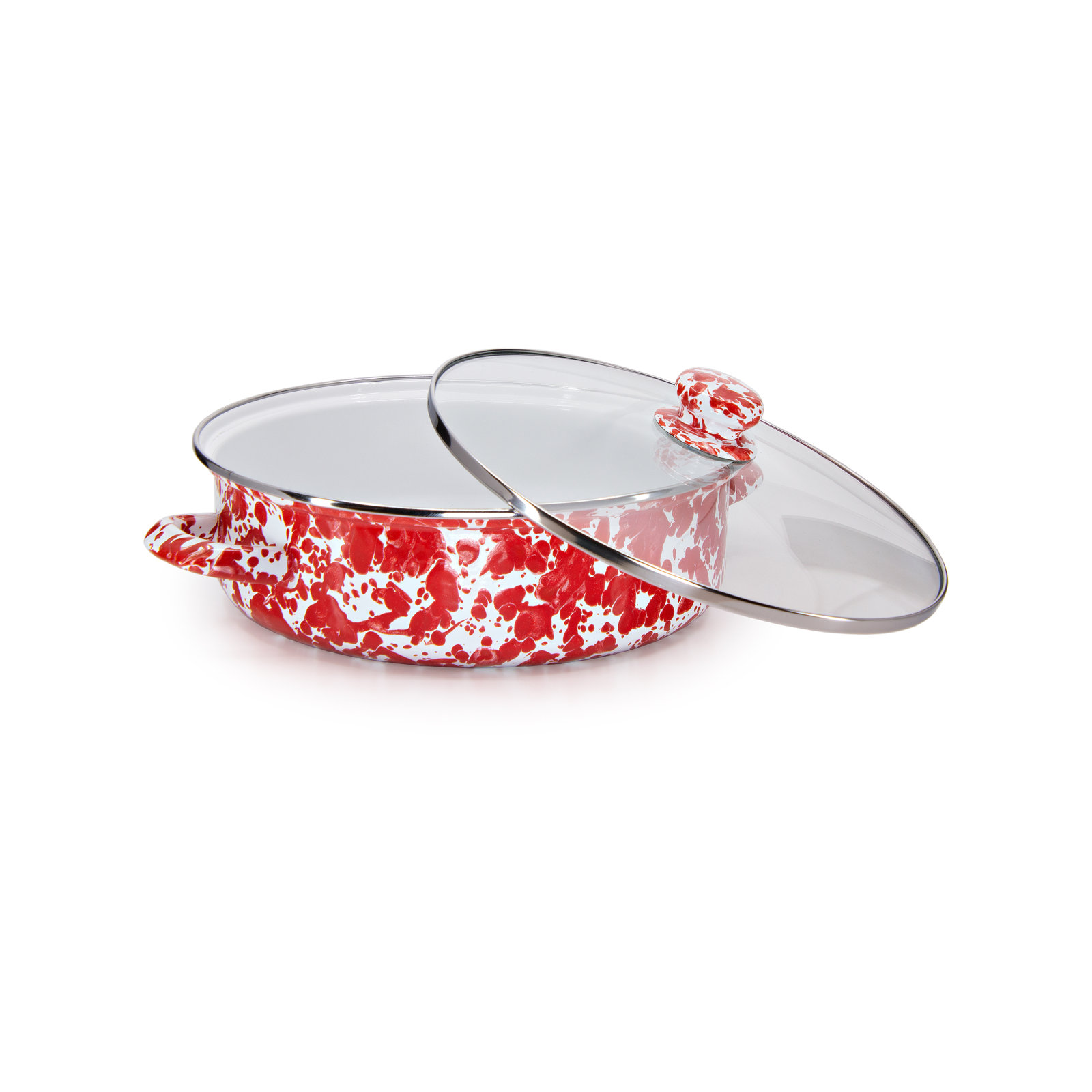 Golden Rabbit Gadberry Non-Stick Sauté Pan, Red, 5 Qt.