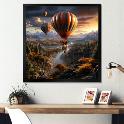 «Hot Air Balloon Voyage In The Skies Harmony III» sur toile