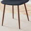 4 choix de salle à manger noirs: pieds en métal couleur noyer pour une collection de luxe 4 élégante et confortable: avec un haut de gamme-1746172972-1746172968