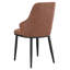 Chaise d'appoint rembourrée en tissu Leonikos