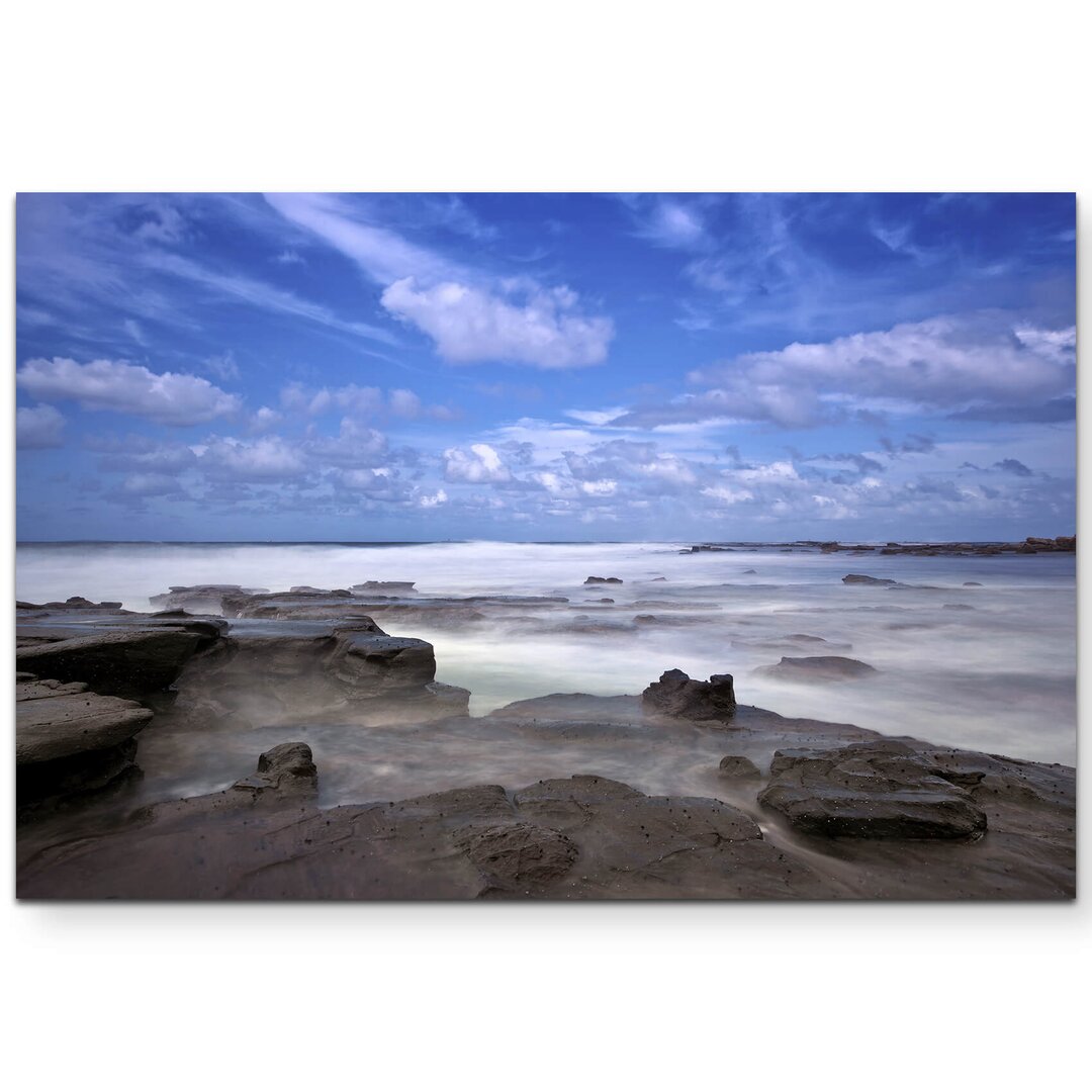 Leinwandbild Strand im Morgenlicht