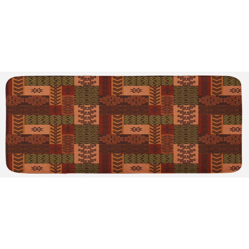 Rustic Polyester Kitchen Mat