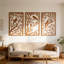 Rustic Wood Branch with Birds Wall Art