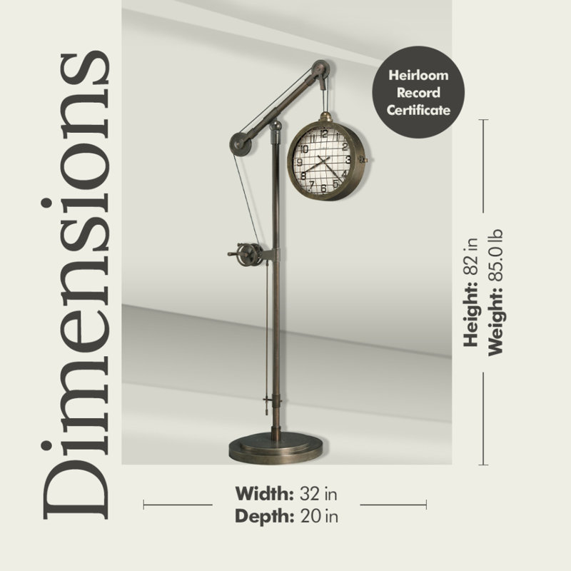 Pulley Time Floor Clock